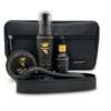 Luxury Beard Complete Kit with Beard Balm, oil, straightener brush with bag