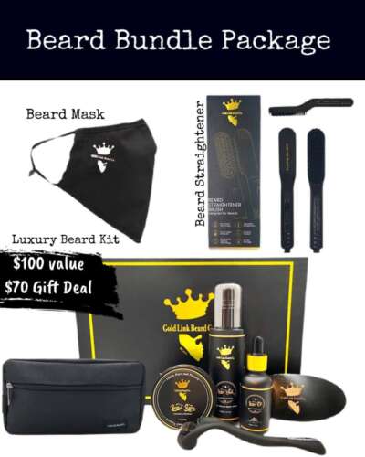 Beautiful Beard Kit for Beard men to grow and healthy the beard hair