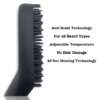 for all types of beard anti scaled technology beard straightener brush